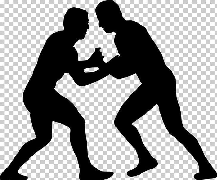 Silhouette Wrestling PNG, Clipart, Aggression, Animals, Arm, Black, Black And White Free PNG Download