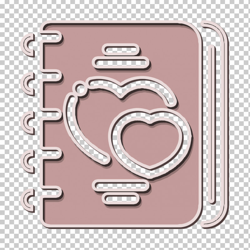 Romantic Love Icon Notebook Icon Love Icon PNG, Clipart, Heart, Line, Love Icon, Material Property, Metal Free PNG Download