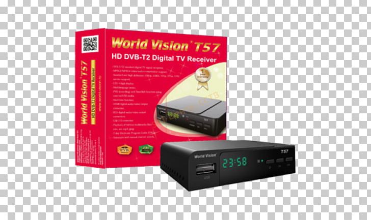 World Vision International DVB-T2 Digital Television Set-top Box Digital Video Broadcasting PNG, Clipart,  Free PNG Download