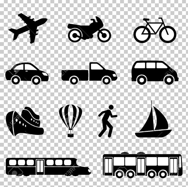 Mode Of Transport Train Computer Icons PNG, Clipart, Area, Automotive Design, Aviation, Black, Black And White Free PNG Download