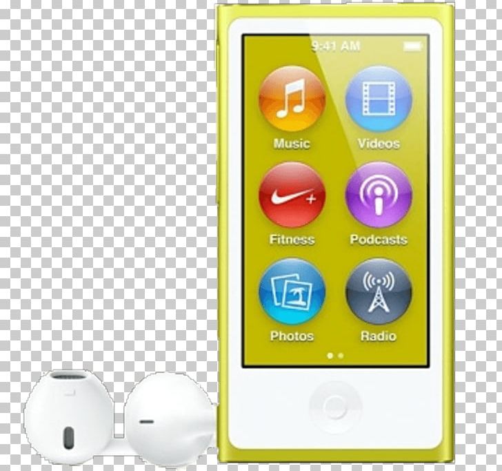 Apple IPod Nano (7th Generation) IPod Touch Portable Media Player PNG, Clipart, Apple, Apple Earbuds, Apple Ipod Nano 7th Generation, Cellular Network, Display Device Free PNG Download