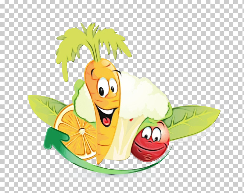 Cartoon Plant Fruit Banana Vegetarian Food PNG, Clipart, Banana, Cartoon, Fruit, Paint, Plant Free PNG Download