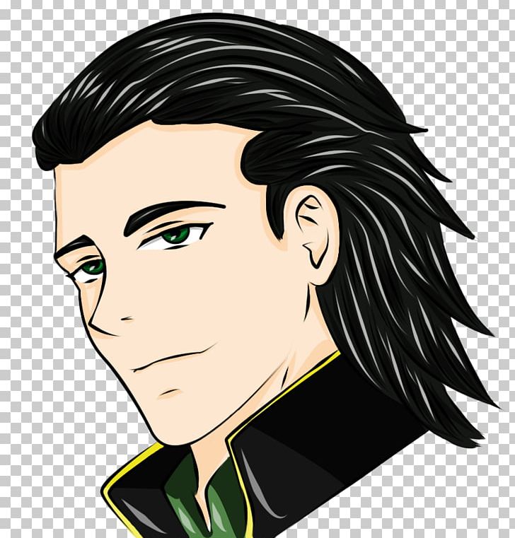 Loki Thor Art Hair Coloring Face PNG, Clipart, Art, Black, Black Hair, Brown Hair, Cartoon Free PNG Download