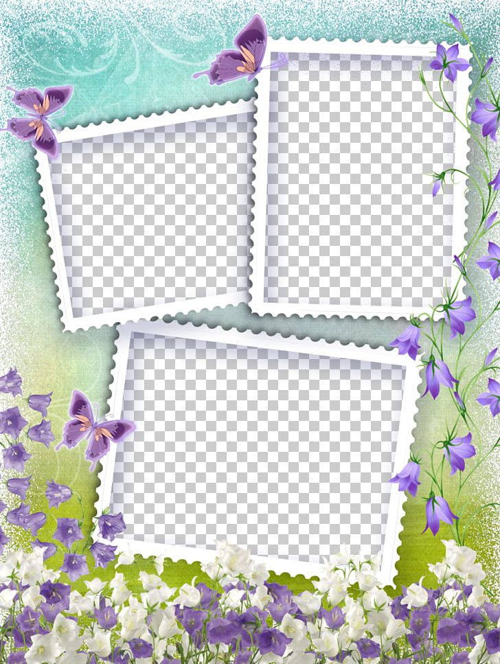 Digital Photo Frame Pattern PNG, Clipart, Blue, Blue Flowers, Border, Border Frame, Border Pattern Free PNG Download