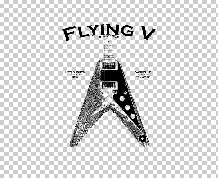 Gibson Flying V Gibson ES-335 T-shirt Gibson ES Series Gibson Brands PNG, Clipart, Angle, Art, Black, Black And White, Black M Free PNG Download