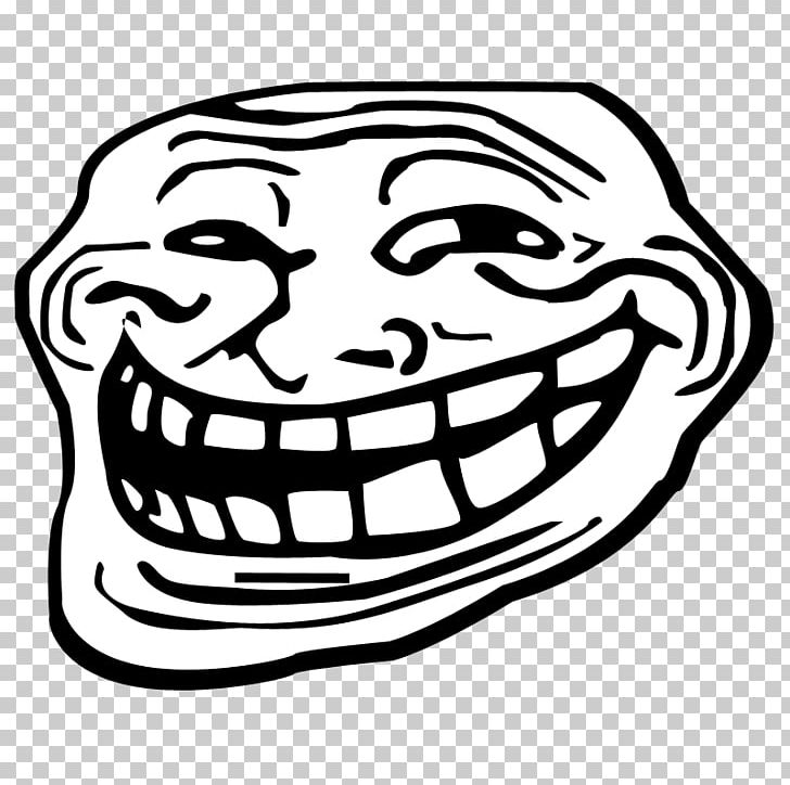 Internet Troll Trollface Rage Comic U Mad Internet Meme PNG, Clipart,  Artwork, Black And White, Blog
