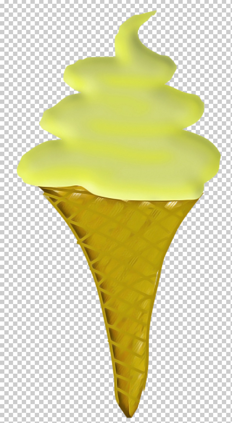 Ice Cream Cone Leaf Yellow Cone Mathematics PNG, Clipart, Biology, Cone, Geometry, Ice Cream Cone, Leaf Free PNG Download