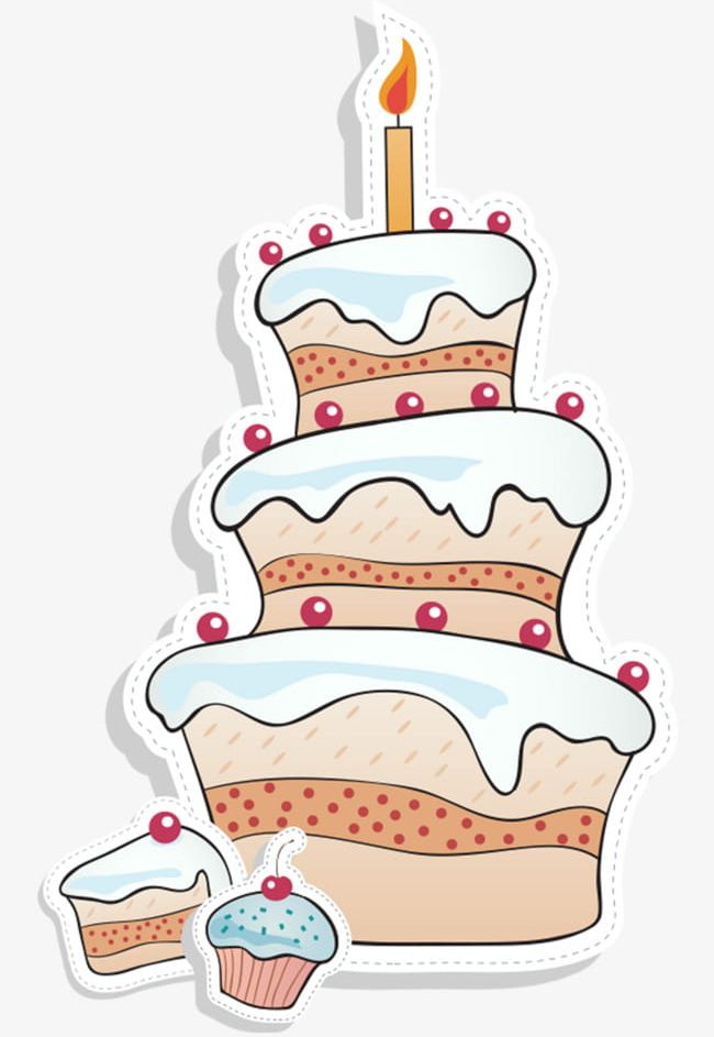 Download Share This Image - Birthday Cake With Cartoon PNG Image with No  Background - PNGkey.com