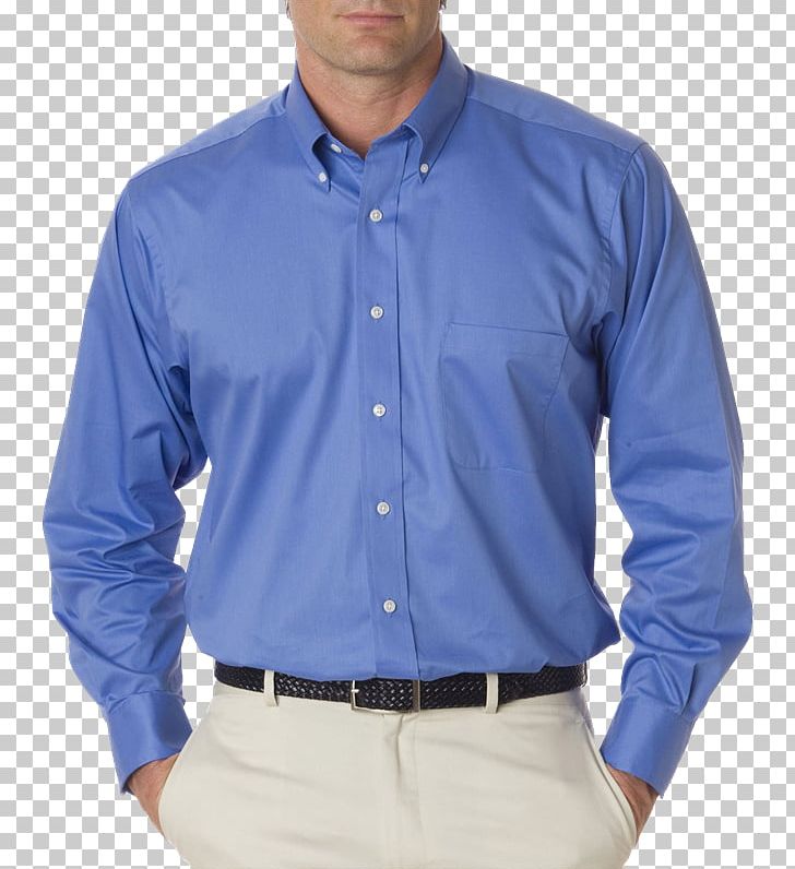 Dress Shirt T-shirt Oxford Clothing PNG, Clipart, Blue, Button, Clothing, Cobalt Blue, Collar Free PNG Download