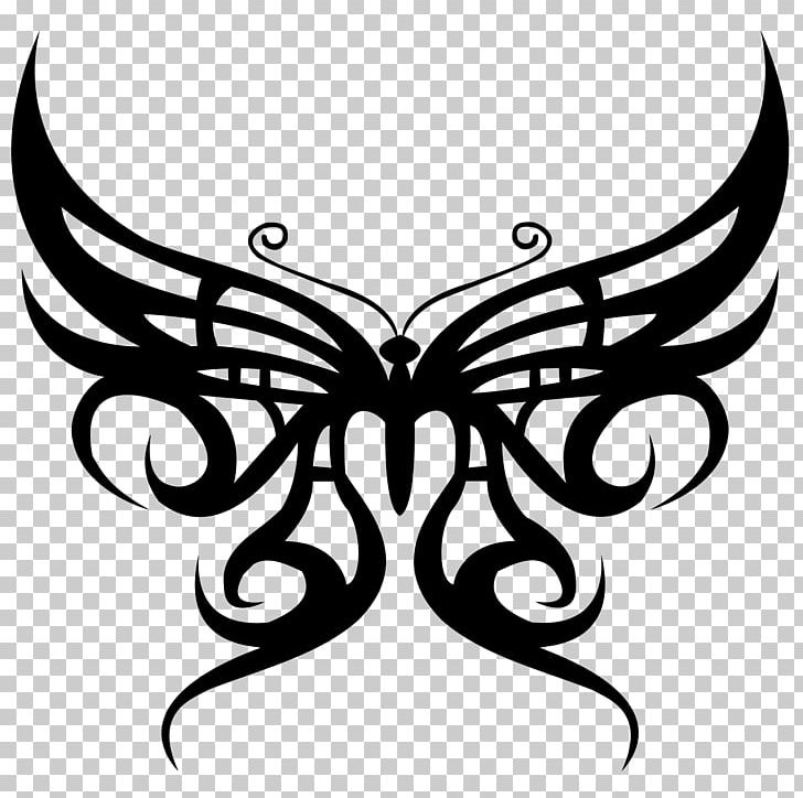 Tattoo Butterfly Body Art Flash PNG, Clipart, Art, Artwork, Black, Black And White, Brush Footed Butterfly Free PNG Download