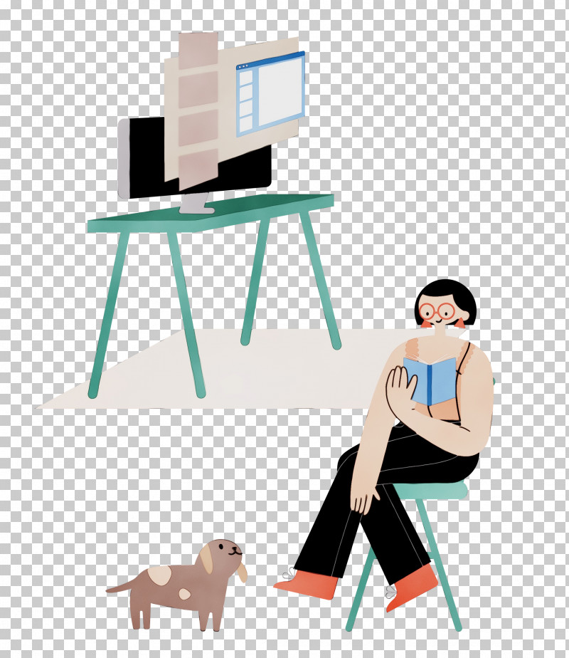 Desk Chair Cartoon Sitting Easel PNG, Clipart, Alone Time, Behavior, Cartoon, Chair, Desk Free PNG Download