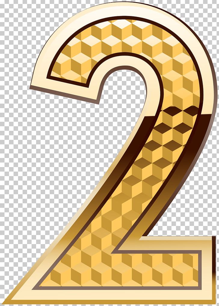 Gold Number Two PNG, Clipart, Clipart, Clip Art, Decorative Numbers, Digital Data, Download Free PNG Download