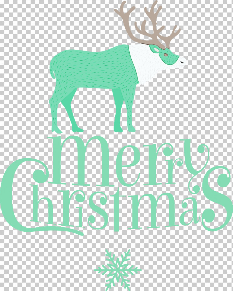 Reindeer PNG, Clipart, Antler, Biology, Green, Green Merry Christmas, Logo Free PNG Download