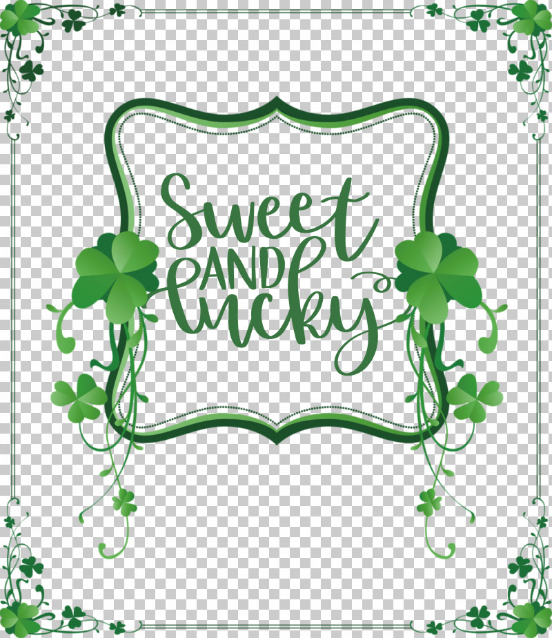 Sweet And Lucky St Patricks Day PNG, Clipart, Clover, Fourleaf Clover, Holiday, Luck, Royaltyfree Free PNG Download