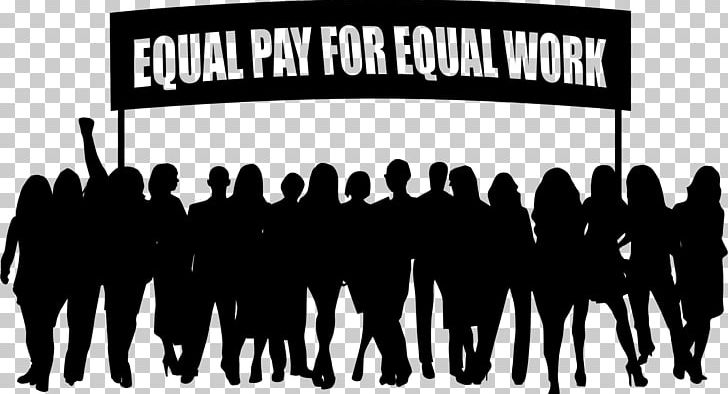 Equal Pay For Equal Work Gender Pay Gap Equal Pay Day Equal Pay Act Of 1963 PNG, Clipart, Black And White, Brand, Crowd, Discrimination, Employment Free PNG Download
