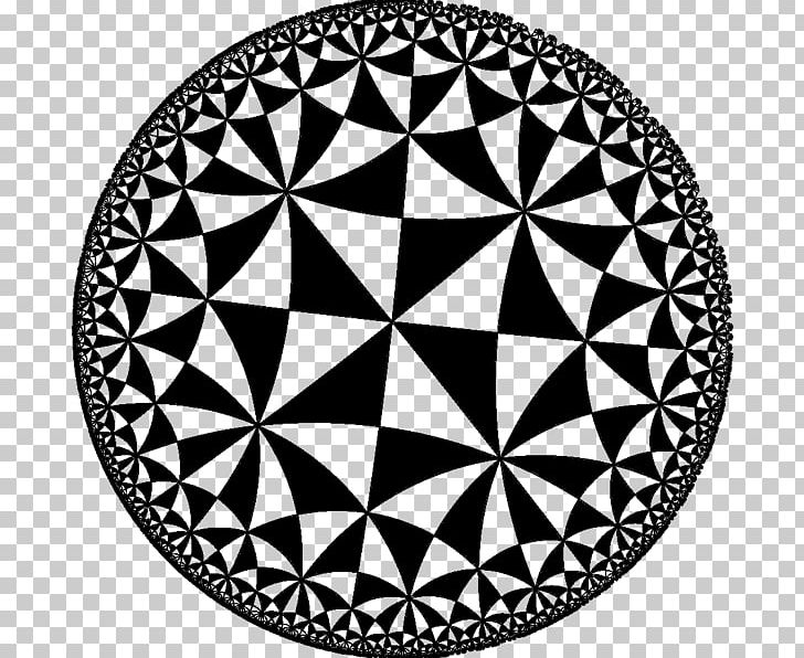 Circle Limit III Poincaré Disk Model Hyperbolic Geometry Tessellation PNG, Clipart, Area, Black And White, Circle, Circle Limit Iii, Disk Free PNG Download