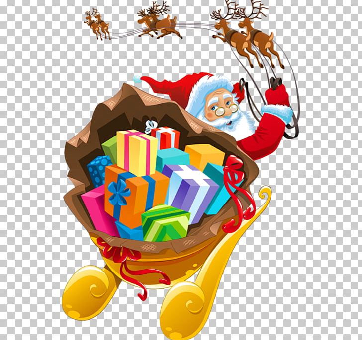 Santa Claus's Reindeer Sled PNG, Clipart,  Free PNG Download