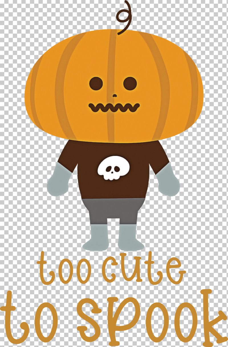 Halloween Too Cute To Spook Spook PNG, Clipart, Biology, Cartoon, Halloween, Happiness, Logo Free PNG Download