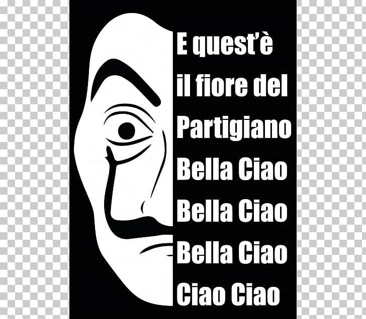 Bella Ciao T-shirt Song Paper Spain PNG, Clipart, Art, Bella Ciao, Black, Black And White, Brand Free PNG Download