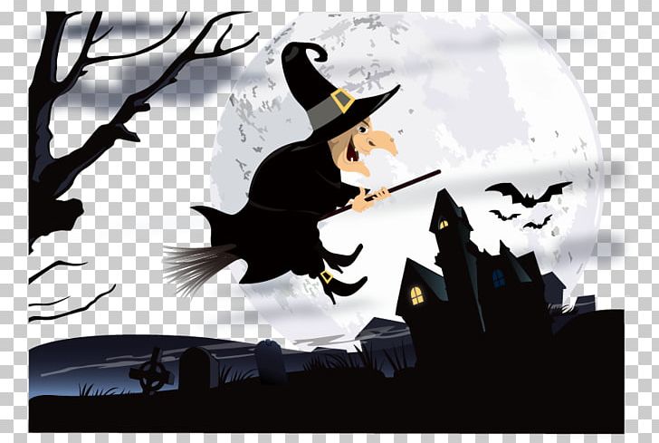 Witchcraft Halloween PNG, Clipart, Art, Bat, Branches, Brand, Building Free PNG Download