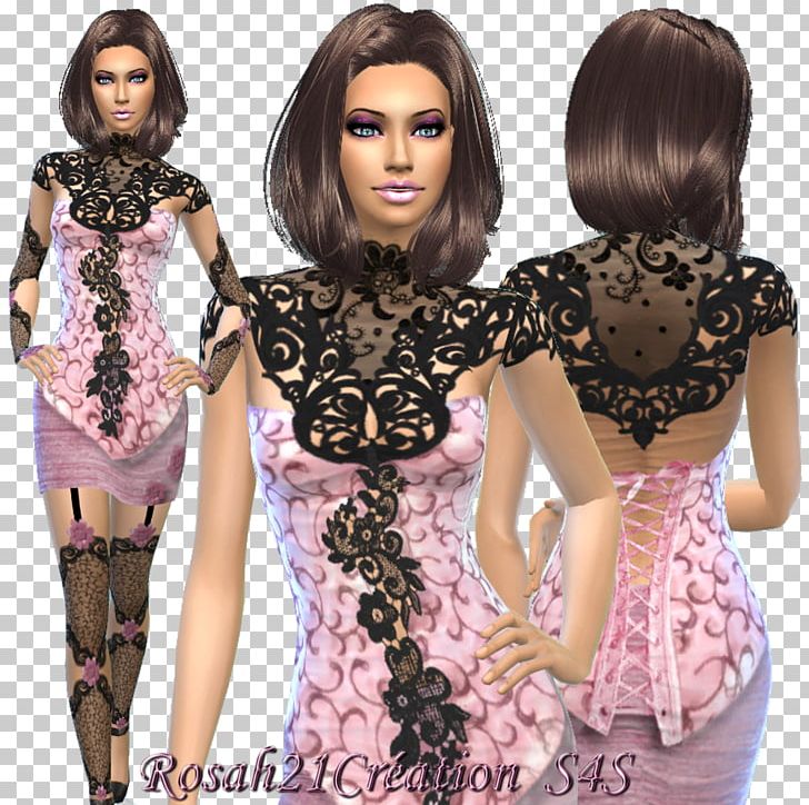 The Sims 4 Cocktail Dress Corset PNG, Clipart, Barbie, Bra, Brown Hair, Clothing, Cocktail Dress Free PNG Download