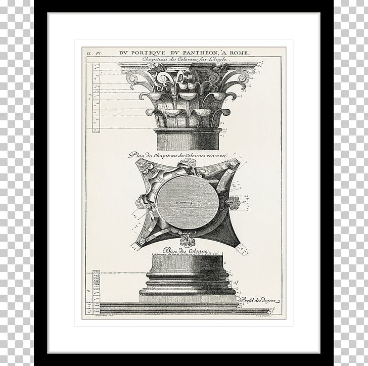 Fontana Del Pantheon Colosseum Column Drawing PNG, Clipart, Antoine Desgodetz, Architecture, Black And White, Capital, Colosseum Free PNG Download