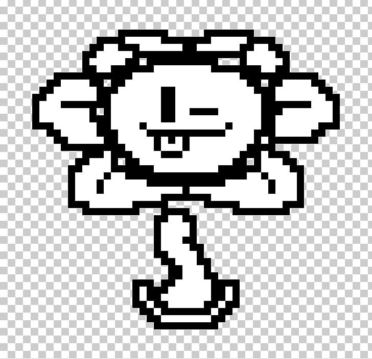 Undertale Flowey PNG, Clipart, Area, Art, Bead, Black, Black And White Free PNG Download