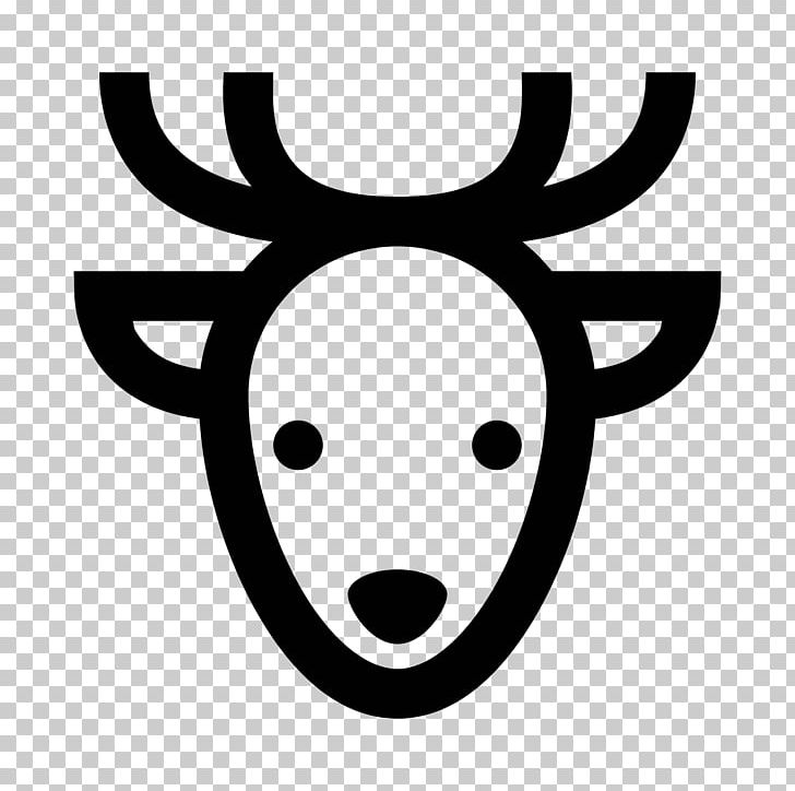 Reindeer Computer Icons Santa Claus PNG, Clipart, Antler, Black And White, Cartoon, Christmas, Christmas Stockings Free PNG Download