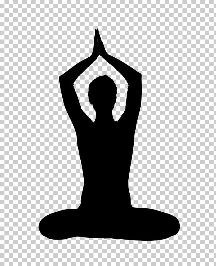 Yoga Asana Silhouette Physical Fitness PNG, Clipart, Arm, Asana, Bikram Yoga, Black And White, Common Free PNG Download