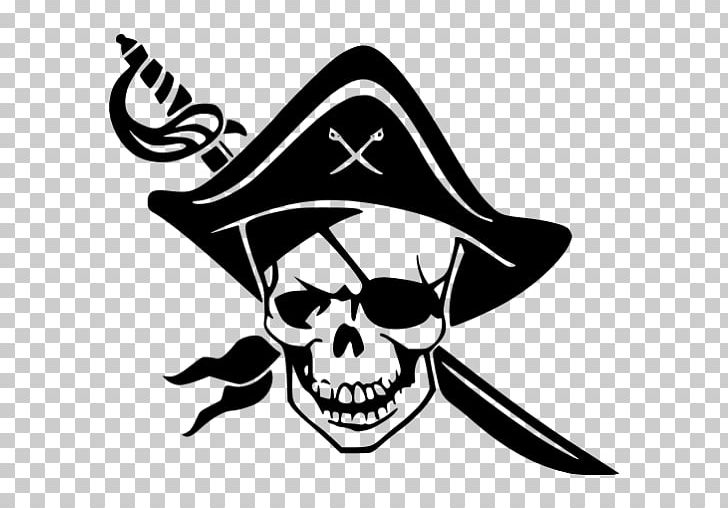 Skull And Crossbones Piracy Jolly Roger PNG, Clipart, Artwork, Black And White, Bone, Decal, Fantasy Free PNG Download