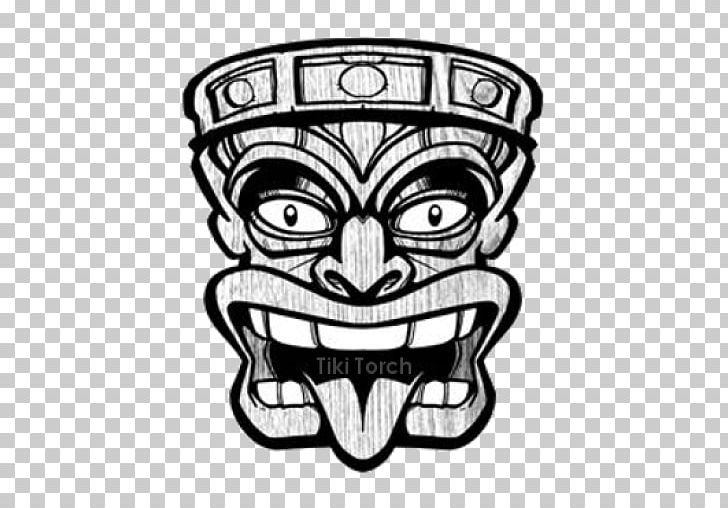 Tiki Hawaiian Mask PNG, Clipart, Art, Black And White, Coloring Book, Draw, Drawing Free PNG Download