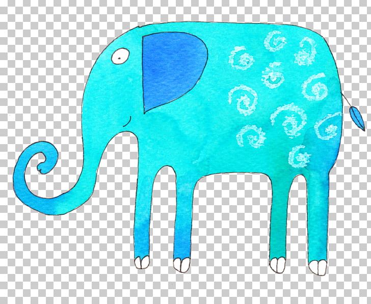 Indian Elephant Turquoise PNG, Clipart, Animals, Aqua, Blue, Elephant, Elephants And Mammoths Free PNG Download
