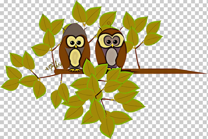 Owl Branch Leaf Bird Cartoon PNG, Clipart, Animal Figure, Bird, Branch, Cartoon, Leaf Free PNG Download