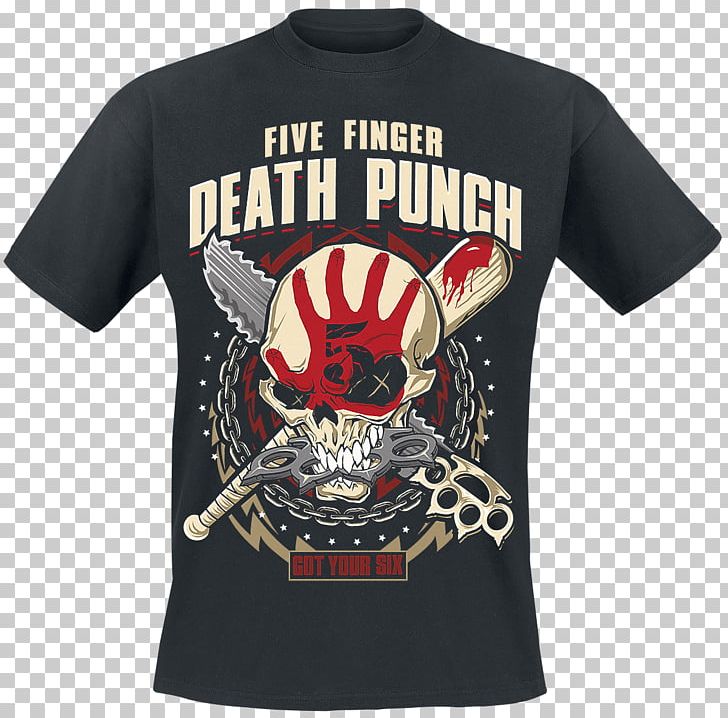 T-shirt Hoodie Five Finger Death Punch Clothing Got Your Six PNG, Clipart, Active Shirt, Black, Brand, Clothing, Clothing Accessories Free PNG Download