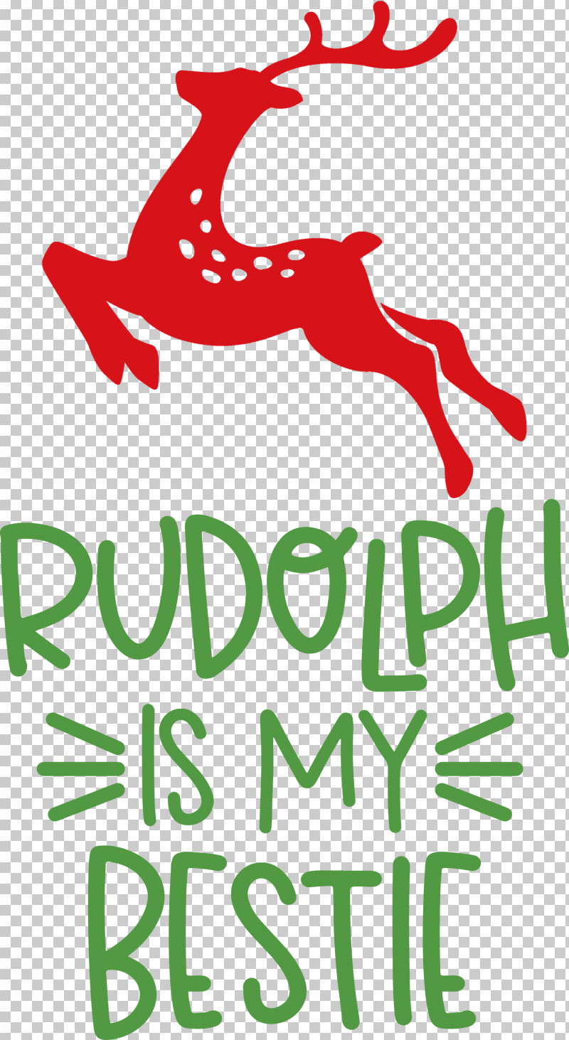 Rudolph Is My Bestie Rudolph Deer PNG, Clipart, Biology, Christmas, Deer, Dog, Line Free PNG Download