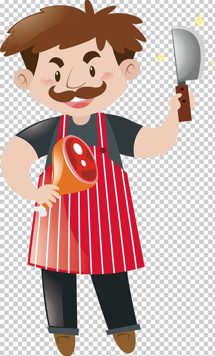 Chef Meat Illustration PNG, Clipart, Art, Boy, Butcher, Cartoon, Chef Free PNG Download