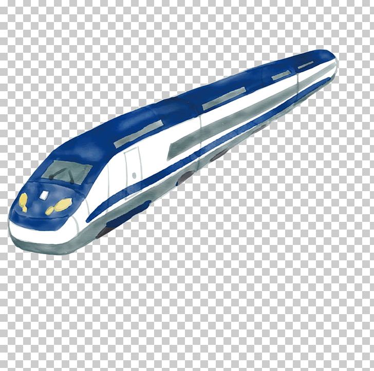 Train Rail Transport High-speed Rail PNG, Clipart, Blue, Decoration, Electric Blue, Fast, Fast Food Free PNG Download