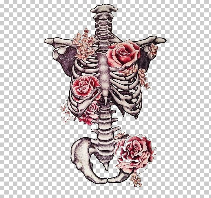 Drawing Human Skeleton Flower Art PNG, Clipart, Anatomy, Arm, Art, Bone, Costume Design Free PNG Download