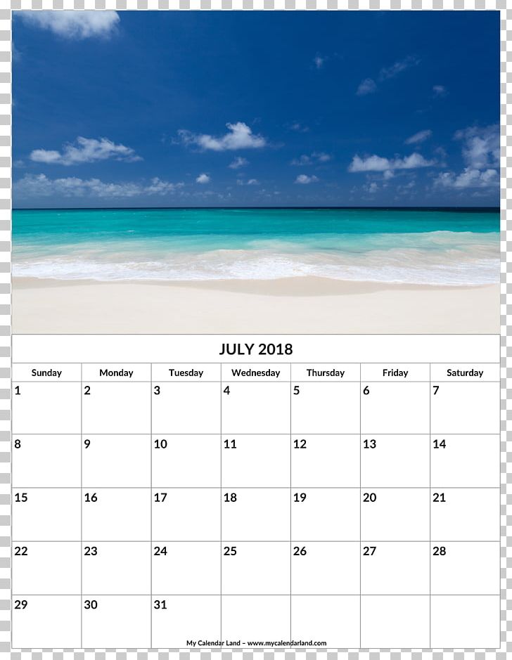 Calendar 0 July 1 May PNG, Clipart, 2017, 2018, Beach, Calendar, July Free PNG Download