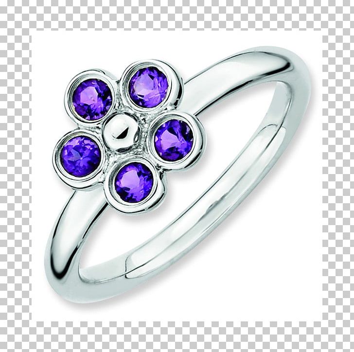 Amethyst Ring Silver Jewellery Purple PNG, Clipart, Amethyst, Body Jewellery, Body Jewelry, Fashion Accessory, Flower Free PNG Download