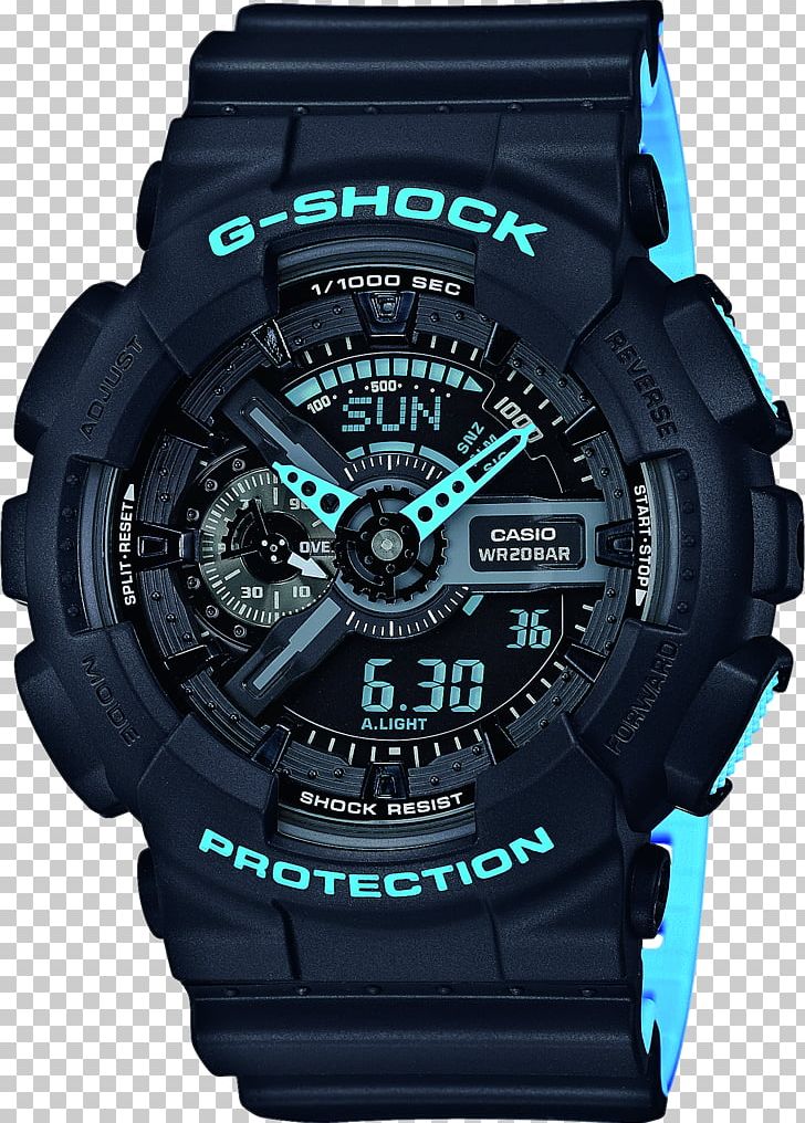 G-Shock GA110 Watch Water Resistant Mark Casio PNG, Clipart, Accessories, Blue, Brand, Casio, Gshock Free PNG Download