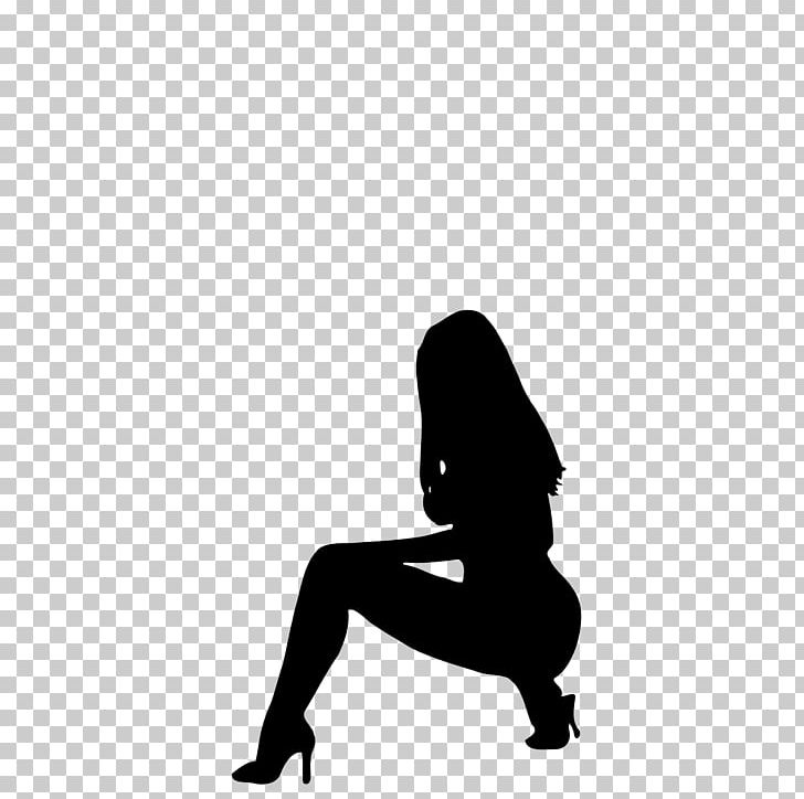 Silhouette Female Woman PNG, Clipart, Angle, Animals, Arm, Black, Black And White Free PNG Download