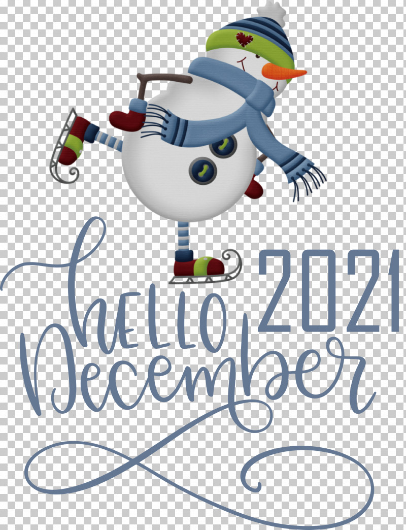 Hello December December Winter PNG, Clipart, Bauble, Cartoon, Character, Christmas Day, December Free PNG Download