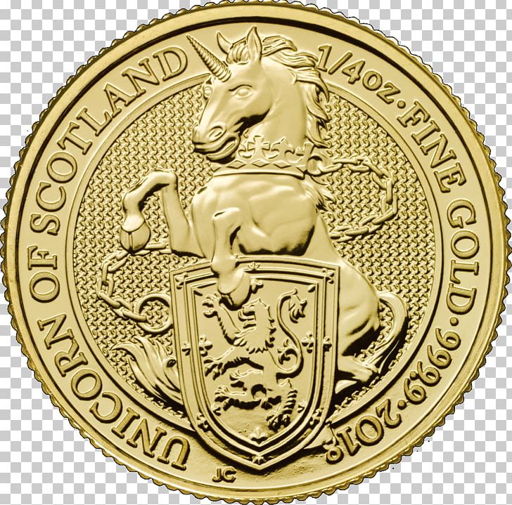 Royal Mint Bullion Coin The Queen's Beasts Sovereign Gold Coin PNG, Clipart, American Buffalo, American Gold Eagle, Brass, Britannia, Bullion Free PNG Download