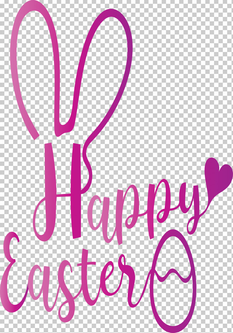 Happy Easter With Bunny Ears PNG, Clipart, Happy, Happy Easter With Bunny Ears, Heart, Line, Love Free PNG Download