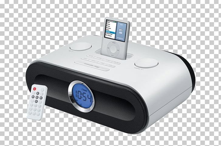 IPod Touch Docking Station IPod Nano Portable Audio Player FM Broadcasting PNG, Clipart, Alarm Clocks, Boombox, Cd Player, Consumer Electronics, Dock Free PNG Download