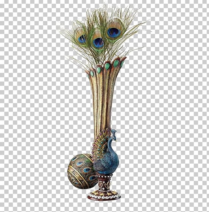 Table Vase Peafowl Sculpture Centrepiece Png Clipart Animals