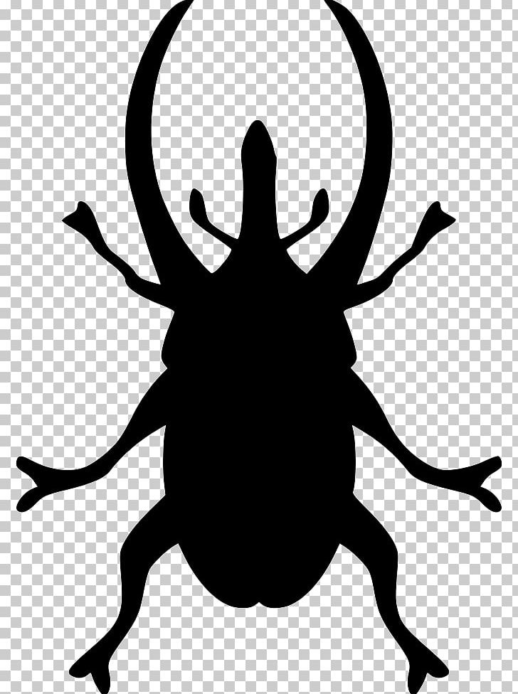 Black Insect Silhouette White PNG, Clipart, Animals, Artwork, Beetle