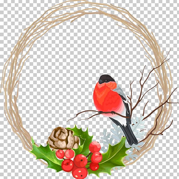 Christmas Wreath Garland PNG, Clipart, Bell, Bird, Branch, Cardinal, Christmas Decoration Free PNG Download