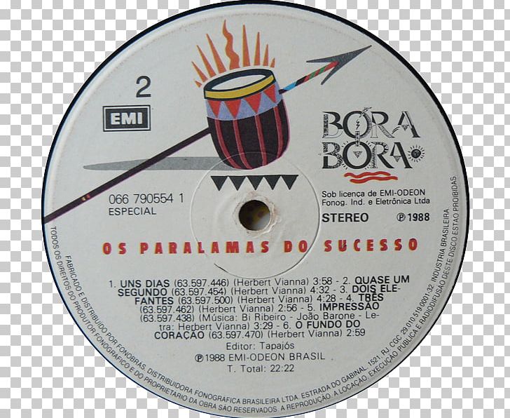 Bora Bora Os Paralamas Do Sucesso Phonograph Record Compact Disc Font PNG, Clipart, Bora Bora, Compact Disc, Computer Hardware, Hardware, Label Free PNG Download